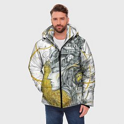 Куртка зимняя мужская Мечты города, цвет: 3D-черный — фото 2