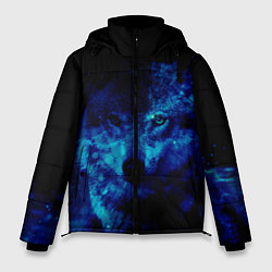Куртка зимняя мужская Волк Вселенная, цвет: 3D-черный
