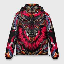 Куртка зимняя мужская Обезьяна воин, цвет: 3D-черный