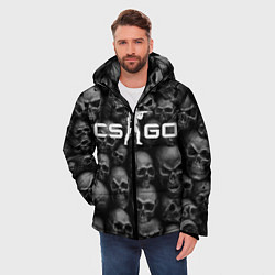 Куртка зимняя мужская CS:GO Catacombs Катакомбы, цвет: 3D-красный — фото 2