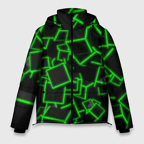 Мужская зимняя куртка Cyber cube / 3D-Светло-серый – фото 1
