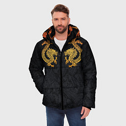 Куртка зимняя мужская GOLD CHINA DRAGONS, цвет: 3D-черный — фото 2