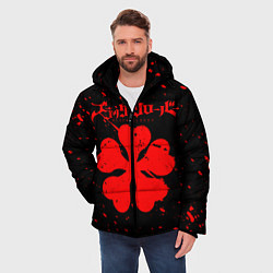 Куртка зимняя мужская ЧЕРНЫЙ КЛЕВЕР АНИМЕ,, цвет: 3D-красный — фото 2