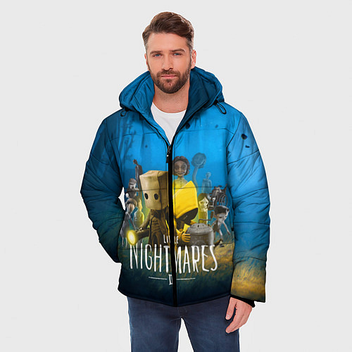 Мужская зимняя куртка LITTLE NIGHTMARES 2 / 3D-Красный – фото 3