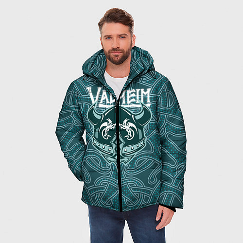 Мужская зимняя куртка Valheim / 3D-Красный – фото 3