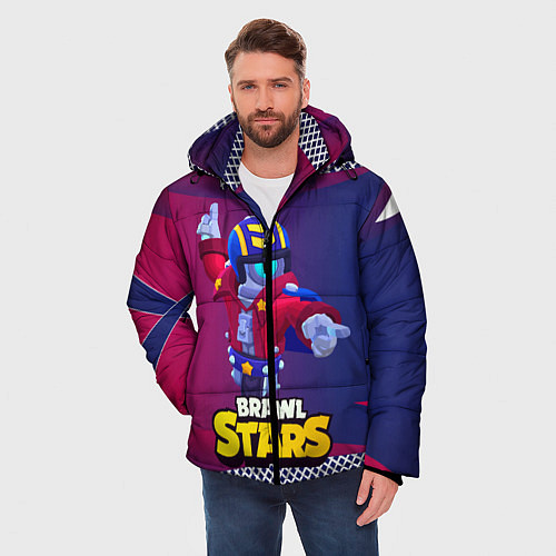 Мужская зимняя куртка STU СТУ Brawl Stars / 3D-Светло-серый – фото 3