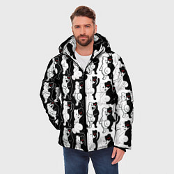 Куртка зимняя мужская MONOKUMA МОНОКУМА ПАТТЕРН, цвет: 3D-красный — фото 2