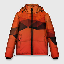 Куртка зимняя мужская Геометрические облака, цвет: 3D-красный