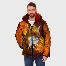 Куртка зимняя мужская Огненный Лис, цвет: 3D-красный — фото 2