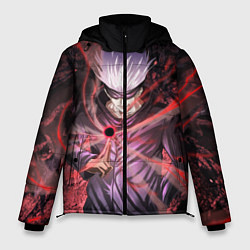 Куртка зимняя мужская Магическая битва, цвет: 3D-светло-серый
