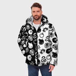 Куртка зимняя мужская ЭМБЛЕМЫ МАГИЧЕСКАЯ БИТВА JK, цвет: 3D-черный — фото 2