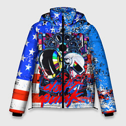 Куртка зимняя мужская Daft Punk american dream, цвет: 3D-черный