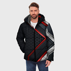 Куртка зимняя мужская Luxury Black 3D СОТЫ, цвет: 3D-светло-серый — фото 2