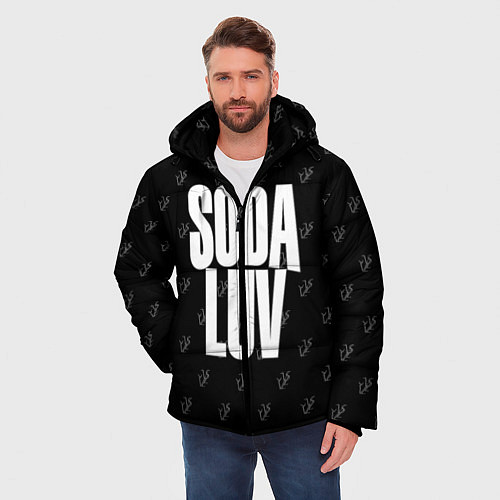 Мужская зимняя куртка Репер - SODA LUV / 3D-Красный – фото 3
