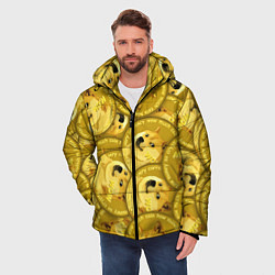 Куртка зимняя мужская DOGECOIN DOGE ДОГИКОИН, цвет: 3D-красный — фото 2