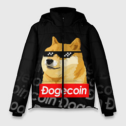 Куртка зимняя мужская DOGECOIN DOGE ДОГИКОИН, цвет: 3D-светло-серый