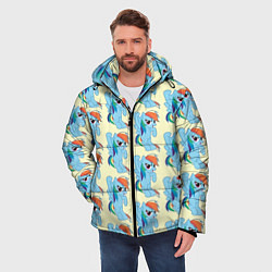 Куртка зимняя мужская Rainbow Dash, цвет: 3D-черный — фото 2