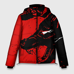 Куртка зимняя мужская Красный волк 3D, цвет: 3D-черный