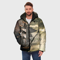 Куртка зимняя мужская Парусник, цвет: 3D-черный — фото 2