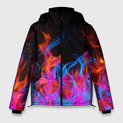 Куртка зимняя мужская ТРИ ОГНЯ FIRE СИНИЙ ОГОНЬ, цвет: 3D-черный