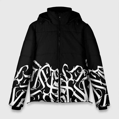 Мужская зимняя куртка КАЛЛИГРАФИЯ CALLIGRAPHY / 3D-Светло-серый – фото 1