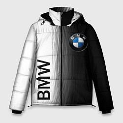 Куртка зимняя мужская Black and White BMW, цвет: 3D-светло-серый
