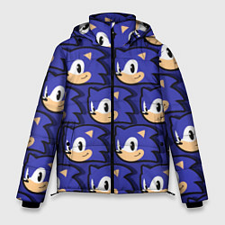 Куртка зимняя мужская Sonic pattern, цвет: 3D-черный