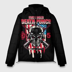 Куртка зимняя мужская 5FDP Five Finger Death Punch, цвет: 3D-красный