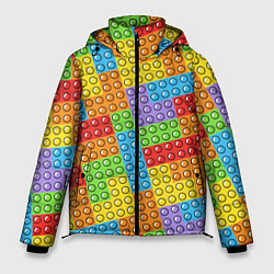 Куртка зимняя мужская POP IT SIMPLE DIMPLE, цвет: 3D-черный
