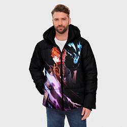 Куртка зимняя мужская ТАРТАЛЬЯ - GENSHIN IMPACT NEON, цвет: 3D-черный — фото 2