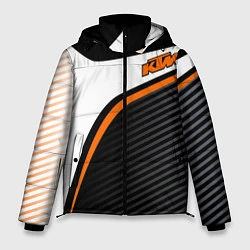 Куртка зимняя мужская KTM MOTORCYCLES КТМ МОТОЦИКЛ, цвет: 3D-черный