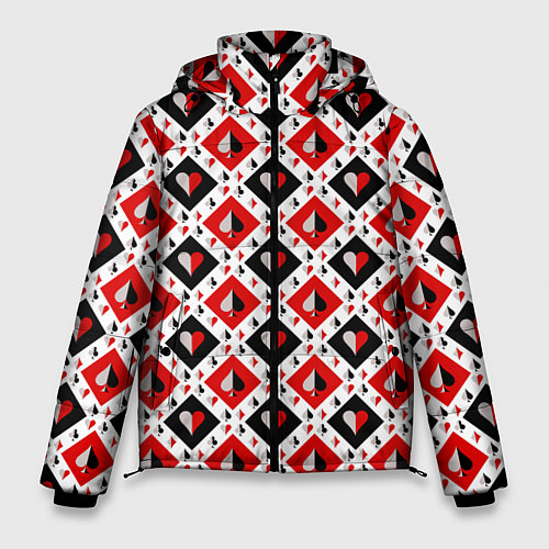 Мужская зимняя куртка Карточный Катала / 3D-Светло-серый – фото 1