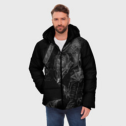 Куртка зимняя мужская БЕРСЕРК черно - белый, цвет: 3D-черный — фото 2
