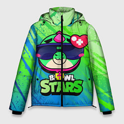 Куртка зимняя мужская Плохиш Базз Buzz Brawl Stars, цвет: 3D-черный
