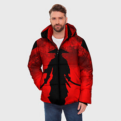 Куртка зимняя мужская САМУРАЙ кровавой луны, цвет: 3D-черный — фото 2