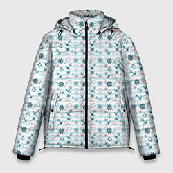 Куртка зимняя мужская Морской фон, цвет: 3D-светло-серый