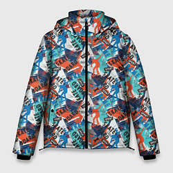 Куртка зимняя мужская SKATEBOARD, цвет: 3D-черный