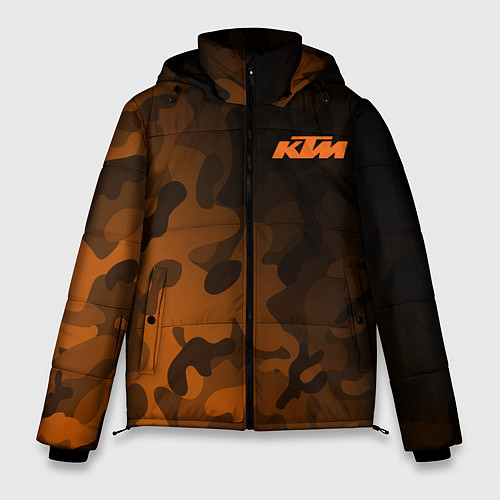 Мужская зимняя куртка KTM КТМ CAMO RACING / 3D-Светло-серый – фото 1