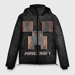 Куртка зимняя мужская MINECRAFT TEXTURE IRON, цвет: 3D-черный
