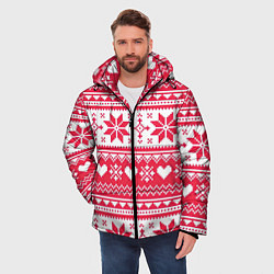 Куртка зимняя мужская Новогодний уют, цвет: 3D-светло-серый — фото 2