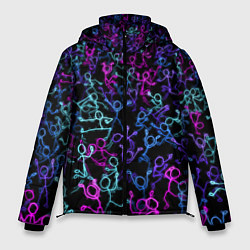 Куртка зимняя мужская Neon Rave Party, цвет: 3D-светло-серый