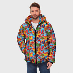 Куртка зимняя мужская Подарки на Праздник, цвет: 3D-черный — фото 2