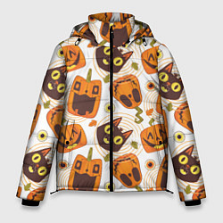 Куртка зимняя мужская Patern Halloween 10, цвет: 3D-черный