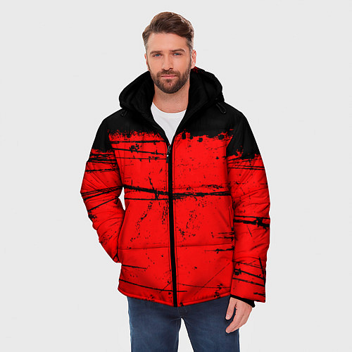 Мужская зимняя куртка КРАСНЫЙ ГРАНЖ RED GRUNGE / 3D-Красный – фото 3