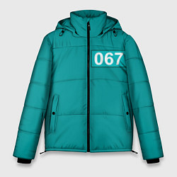 Куртка зимняя мужская Игра в кальмара: 067, цвет: 3D-светло-серый