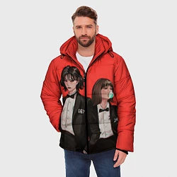 Куртка зимняя мужская Стильные 067 и 240, цвет: 3D-черный — фото 2