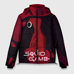 Куртка зимняя мужская Игра в кальмара Red Black, цвет: 3D-черный