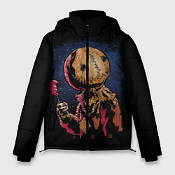 Куртка зимняя мужская Живое Чучело Halloween, цвет: 3D-черный