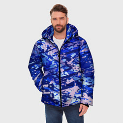 Куртка зимняя мужская Абстрактный микс, цвет: 3D-черный — фото 2