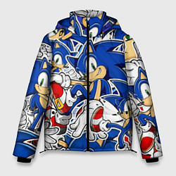 Куртка зимняя мужская SONIC ПАТТЕРН СОНИК, цвет: 3D-светло-серый